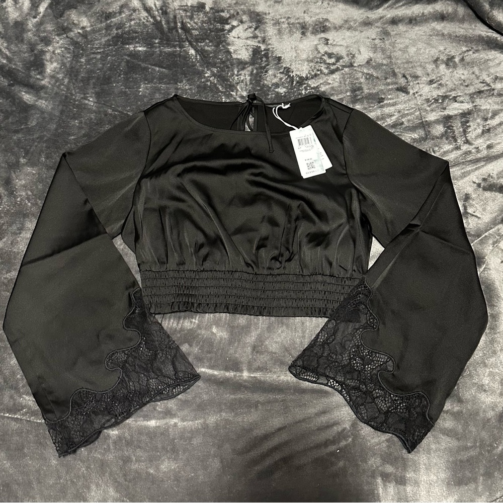 Guess satin long sleeve